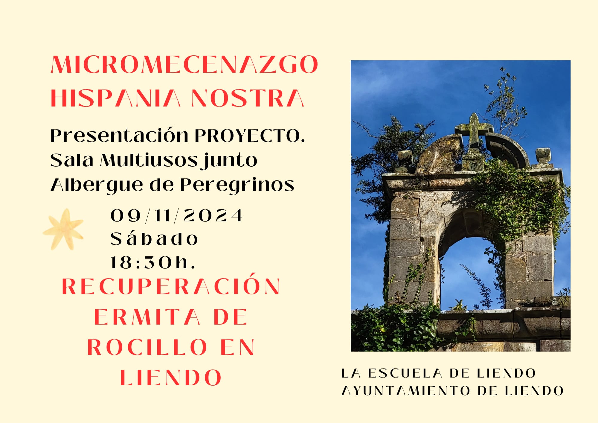 CARTEL CHARLA PRESENTACION 9/11/2024