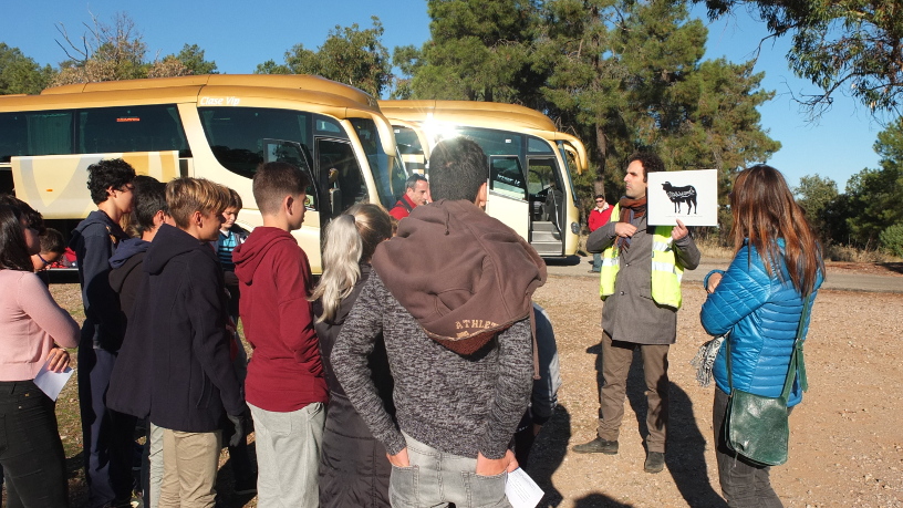 Visita con escolares en Valdeflores, C&aacute;ceres