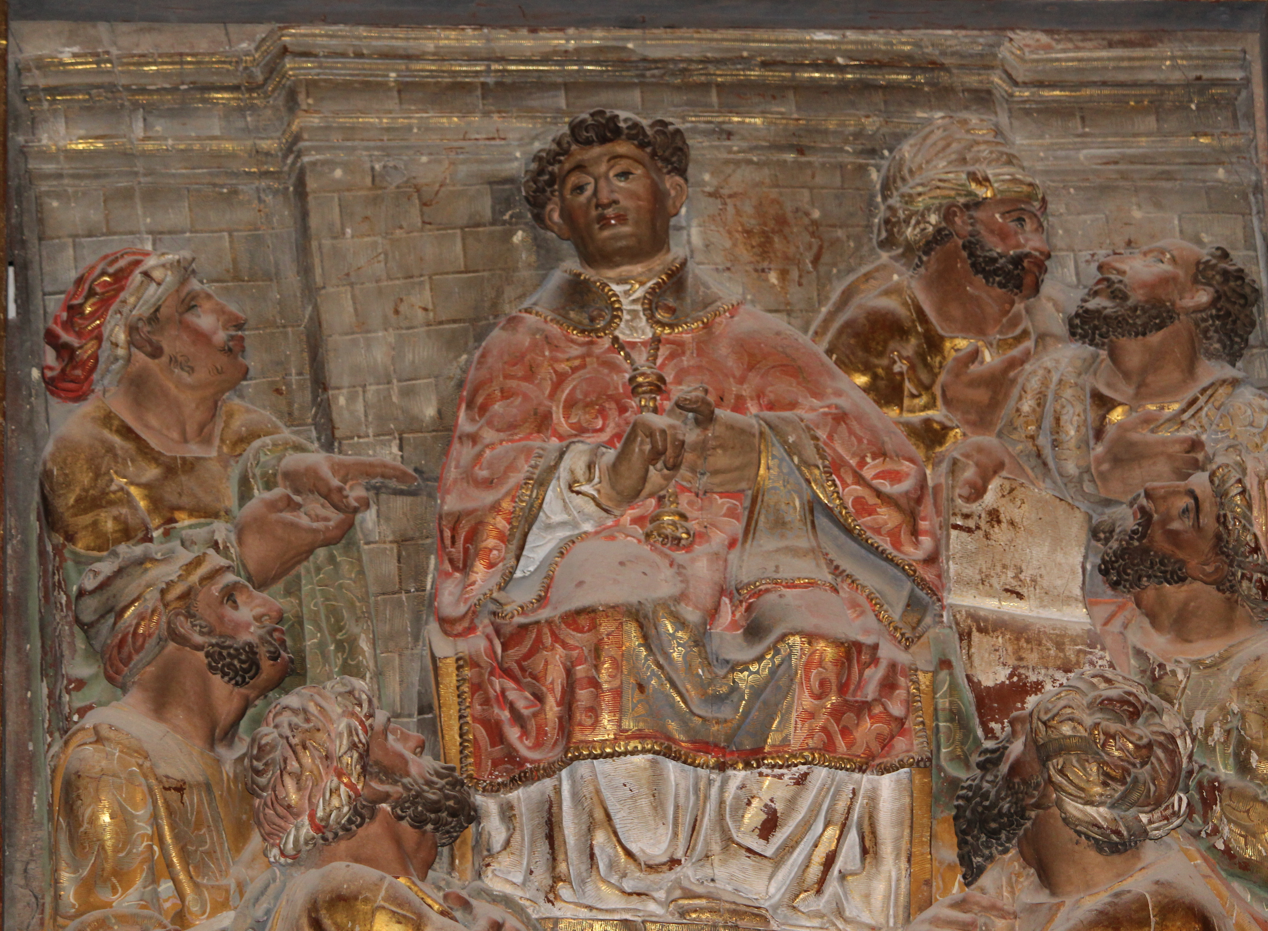 San Estéban, titular del retablo
